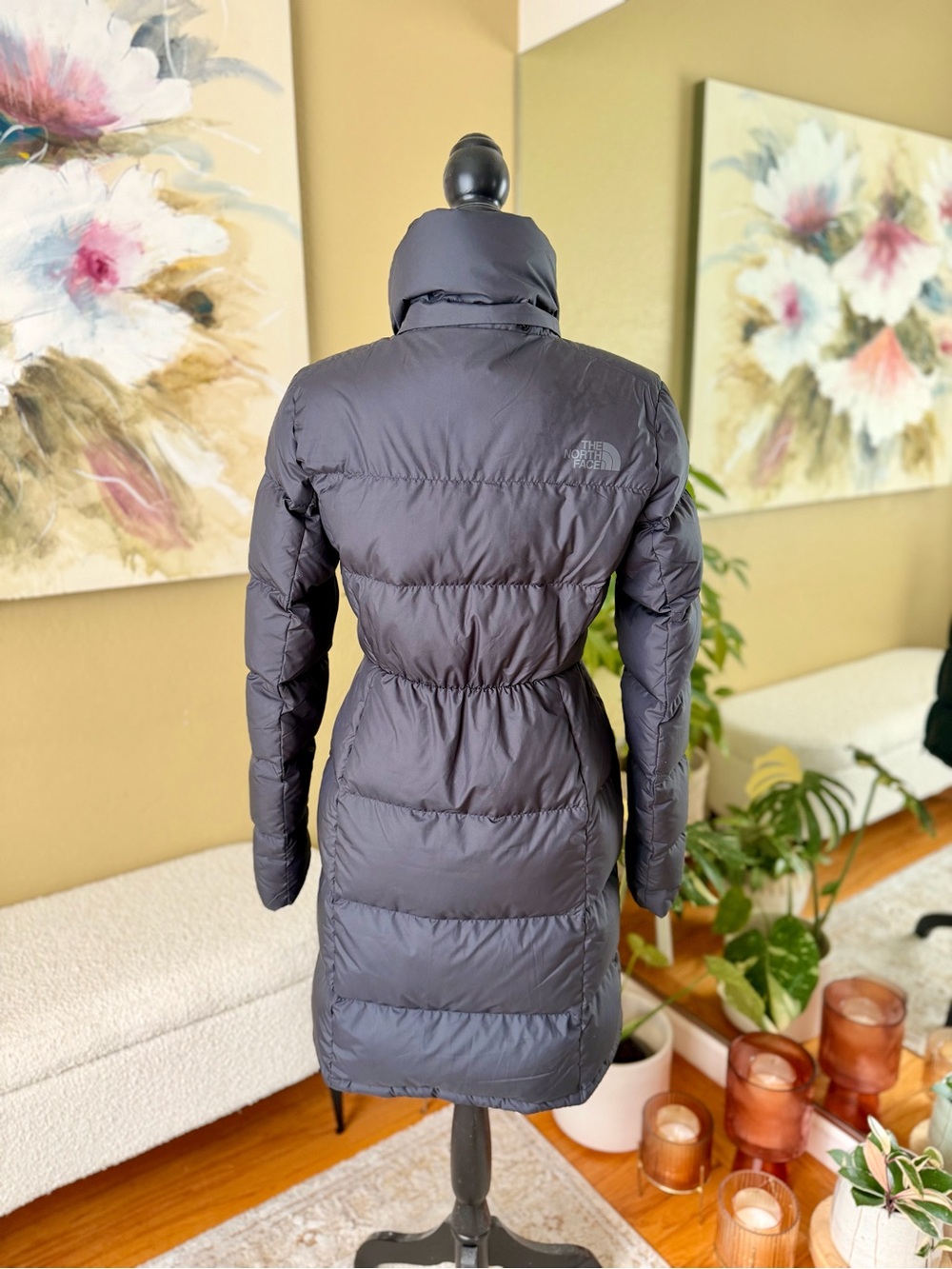 The North Face Women's Long Puffer Coat Black Small / S - Picture 2 of 2